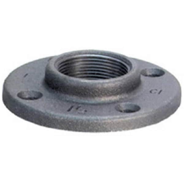 Anvil 8700164059 1.5 in. Malleable Iron Pipe Fitting- Black Floor Flange 230557 - main